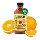 CHILDLIFE ESSENTIALS Liquid Vitamin C - Immune Support, Vitamin C Liquid, All-Natural, Gluten-Free, Allergen Free, Non-GMO, High in Antioxidants - Orange Flavor, 4 Ounce Bottle