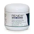 RENEW FOOT CREAM for Diabetics - Revitalize Dry, Cracked Feet & Help Promote Better Circulation, Paraben Free All Natural, Made with Purified Oils and Extracts