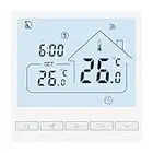 Beok Tuya Thermostats Intelligents Thermostat de Chauffage Thermostat d'ambiance Thermostat WiFi Thermostat pour Chauffage par Le Sol électrique Compatible avec Alexa, Google 16A TOL47