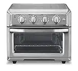 Cuisinart Air Fryer + Convection Toaster Oven by Cuisinart, 7-1 Oven with Bake, Grill, Broil & Warm Options, Stainless Steel, TOA-60