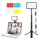 LED Streaming Key Lights, Photography Video Conference Lighting Kit with 4 Color Filters for Tabletop Photo Laptop Webcam Selfile Video Recording Computer Zoom Meetings Conferencing Game Live Stream