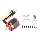 Brushless Outrunner Motor, Outrunner Brushless Sensored Motor mit Externer Rotor bürstenloser Motor N2830 1300 KV Metall-Fernbedienung