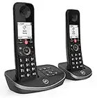 BT Advanced Cordless Home Phone with 100 Percent Nuisance Call Blocking and Answering Machine, Twin Handset Pack