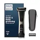 Philips Norelco Exclusive Bodygroom Series 7000 Showerproof Body & Manscaping Trimmer & Shaver with case and Replacement Head for Above and Below the Belt, BG7040/42