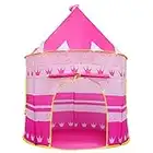 Opret Tienda Campaña Infantil, Carpa Infantil Plegable, Castillo de Princesa Plegable, Regalo para Niños con Bolsa de Transporte para Interior y Exterior Adecuado Niños de 1 a 12 Años