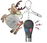 Safety Personal Alarm Self Defense Keychain. 140db SOS Emergency Siren with LED Strobe Flashlight. Reindeer Security Keychain for Woman Kids Night Runner & Elderly Protection. Rechargeable. ASTROVIS