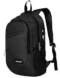 OMOUBOI Business Laptop Backpack, Waterproof Travel Backpack fits up to 15.6 inch Laptop Black