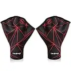 TAGVO Guanti da Nuoto, Guanti Acquatici da Nuoto con Cinturino con Cinturino da Polso, Palmati Guanti Neoprene in Silicone Guanti Acquatici per Adulti Donne Uomini Guanti Palmati per Nuoto