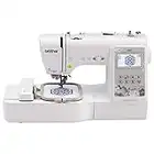 Brother SE600 Sewing and Embroidery Machine, 80 Designs, 103 Built-in Stitches, Computerized, 4" x 4" Hoop Area, 3.2" LCD Touchscreen Display, 7 Included Feet