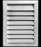 Alzacristalli in alluminio per esterni, resistenti alle intemperie, impermeabili e antipioggia, con rete a rete, HVAC Weather Louver 14 x 18 Alluminio anodizzato.