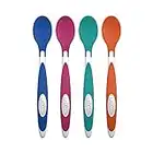 Dr. Brown's Designed to Nourish TempCheck Silicone Spoons, 4-Pack, Blue