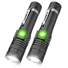 iToncs LED Torch Rechargeable, Torch Super Bright USB Rechargeable Torch Flashlight, Zoomable, Water Resistant, Small Pocket Torch for Camping Hiking