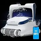 Dolphin Sigma Robotic Pool Cleaner (2023 Model) — Wi-Fi, App, Gyroscope, Weekly Timer, Waterline Cleaning & Massive Top-Loading Ultra-Fine and Standard Filters for In-Ground Swimming Pools up to 50ft