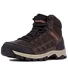 Nautica Mens Hiking Work Boots Ankle High Outdoor Trekking High Top Shoes, Visto-brown, 9