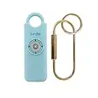 She’s Birdie––The Original Personal Safety Alarm for Women by Women––130dB Siren, Flashing Strobe Light, Solid Brass Key Chain and Key Ring in 5 Pop Colors. (Aqua)