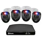 Swann CCTV Kit, 8 canaux 1080p Full HD 1TB HDD DVR-4680 avec 4 x PRO-1080SL Enforcer Bullet Analogue CCTV Cameras - Fonctionne avec Google Assistant et Alexa