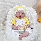 FASMAS Reborn Baby Dolls Girl - 18 Inch Realistic Newborn Baby Dolls, Lifelike Weighted Soft Body Reborn Girl Doll, Cute Baby Doll That Look Real, Gift Box for 3 + Year Old Kids