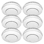 ELRO FZ5002R Wirelessly Connectable Smoke Detector with Heat Sensor-complies with European Standard EN14604-6 pcs, White, 6 Items