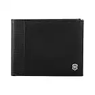 Victorinox Altius Alox Slim Bi-fold Wallet, Accesorio De Viaje Billetera Unisex Adulto, Negro, Talla Única