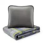Forestfish Fleece Throw Blanket Cozy Soft Portable Travel Blanket Compact for Long Car Airplane Train Rides 60" x 40", Plaid
