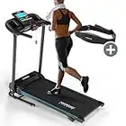 Kinetic Sports KST2900FX Laufband klappbar inkl. Pulsgurt | 750 Watt Elektromotor | Extra breite 40 cm Lauffläche | 16+1 Programme | GEH- und Lauftraining | bis 10 km/h | LCD Display | bis 120 kg