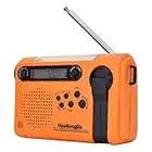 ZOVCAL Radio de energía solar de emergencia, radio meteorológica NOAA para emergencia doméstica y de camping con AM/FM