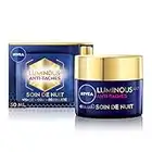 NIVEA CELLULAR Soin de nuit Luminous 630 (1 x 50 ml), Crème de nuit anti taches pigmentaires, Soin visage enrichi en Luminous360® et Acide Hyaluronique