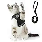 Supet Cat Harness and Leash Set for Walking and Small Dog Soft Mesh Harness Adjustable Vest with Reflective Strap Comfort Fit for Pet Kitten Puppy Rabbit
