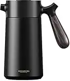 HEEMBURG French Press aus Edelstahl | Thermo Kaffeebereiter doppelwandig isoliert | Französische Kaffeepresse | Coffee Press | 950ml Thermobrüher 5 Tassen | Kaffeemaschine