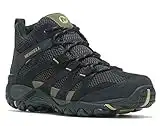 Merrell Stivali da trekking impermeabili Alverstone Mid da uomo, nero/oliva., 44 EU