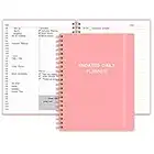 Undated Daily Planner - Undated Planner with Hourly Schedules, Action Items and Follow-up, A4 Daily Organizer Notebook to Increase Productivity, Appointment Book for Time Management, 8.5 × 11 Inch