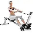 Rowing Machine for Home Use, Rowing Machine Foldable Rower with LCD Monitor & Comfortable Seat Cushion - 2023 Upgraded Version Row Machine, Hyper-Quiet & Smooth