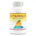 Vitamina C 1000mg - 365 compresse in un anno di fornitura - Effetto Rilasciato nel Tempo - Vitamina C + Estratto di Rosa Canina + Bioflavonoidi di Agrumi - Vegan - Altamente Dosato