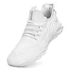 EGMPDA Women's Comfort Walking Shoes Slip On Casual Tennis Shoes Lightweight Athletic Running Sneakers for Work Travel Gym Sports White 8 M US