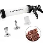 OUTIMATE Jerky Gun Food Grade Plastic Beef Jerky Gun Kit, Jerky Maker 1 LB Capacity with 3 Nozzles