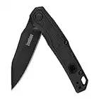 Kershaw Appa Folding Tactical Pocket Knife, SpeedSafe Opening, 2.75 inch Black Blade and Handle, Small, Lightweight Every Day Carry