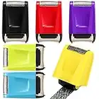 6 Pieces Identity Protection Roller Stamp Privacy Stamp Roll Identity Theft Prevention Security Stamp, 6 Colors