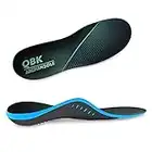 Metatarsalgia Insoles, QBK High Arch Support Insoles, Alleviating High Arches, Flat Feet, Plantar Fasciitis, Overpronation, Supination, and Maintaining Body Balance，XL