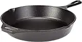 Lodge Pre-Seasoned Cast Iron Indoor and Outdoor Use. Induction Oven, Grill and Metal Utensil Safe Skillet Frying Pan with Pouring Lips. Made in The USA. 26 cm/10.25 inch, Multi-Coloured, 10.25-Inch