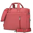 Bolso para Ordenador Portátil Maletín para Portátiles Bolsa de Hombro Funda para 17 Pulgadas Portátiles, Versión 3 Rojo