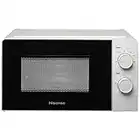 Hisense H20MOWS1 Forno Microonde con Controllo Meccanico, Capacità 20 L, Potenza 700 Watt su 6 Livelli, Colore Bianco