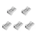 Metal 5PCS Pencil Sharpener Handheld, Pencil Sharpener Manual, Pencil Sharpener Small,Perfect for Use in Schools,Offices,Homes,Art Projects