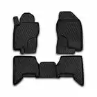 Car Floor Mats Rubber Mats Compatible with Nissan Pathfinder III R51 2004-2013 - 3D Mat Dirt Trapper Mat Waterproof Non-Slip Rubber Fit Non-Slip Car Mats Black