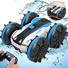 Toys for 6-12 Year Old Boys Amphibious Remote Control Car Boat for Kids 2.4 GHz RC Stunt Car 4WD Off Road Radio Controlled Monster Truck Land Water 2 in 1 Remote Control Vehicle for Boys Girls Birthday Gifts