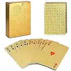 ACELION Waterproof Playing Cards, Plastic Playing Cards, Deck of Cards (Gold Diamond Cards)