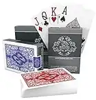 Bullets Playing Cards - Deux Jeux de 54 Cartes Poker avec Index Jumbo - Cartes Imperméables et Résistantes - Texas Hold'em Poker