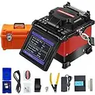 Mophorn Fusion Splicer Automatic Focus JW4108S FTTH Fiber Optic Fusion Splicer 5 Inch Digital LCD Screen Fusion Splicer Machine Fiber Cleaver Kit