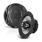 BOSS Audio Systems NX654 Car Speakers - 400 Watts of Power Per Pair, 200 Watts Each, 6.5 Inch, Full Range, 4 Way, Sold in Pairs, Easy Mounting