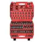 MIXPOWER 3/8'' Drive Master Impact Socket Set, 87-Piece Deep & Standard SAE and Metric,CR-MO, 1/4-Inch to 3/4-Inch and 6-19 mm, Impact Universal Sockets, Inverted Star Sockets, Extension Bar & Adapter