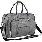 Welavila Baby Changing Bag, Nappy Diaper Bags for Mom and Dad with Changing Pad & Insulated Pockets, Convertible Travel Tote Messenger, Dark Gray